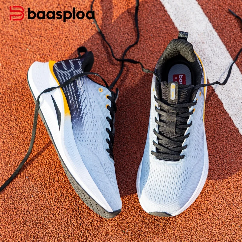 Baasploa Men Jogging Sports Shoes Carbon Plate Professional Cushioning Sneakers Male Outdoor Breathable Non Slip Running Shoes - Image 3