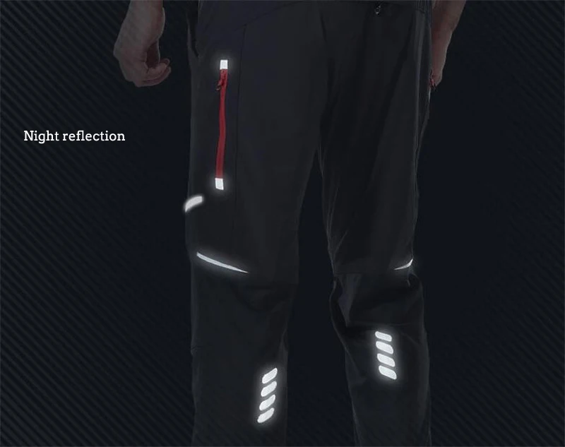 Cycling Pants Men Spring Summer Quick Drying Breathable Elasticity Sports Pant Reflective Trousers Outdoor Bicycle Cycling Pants