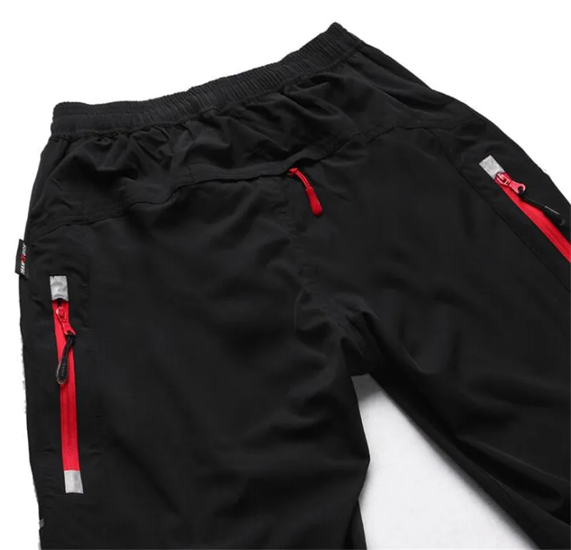 Cycling Pants Men Spring Summer Quick Drying Breathable Elasticity Sports Pant Reflective Trousers Outdoor Bicycle Cycling Pants