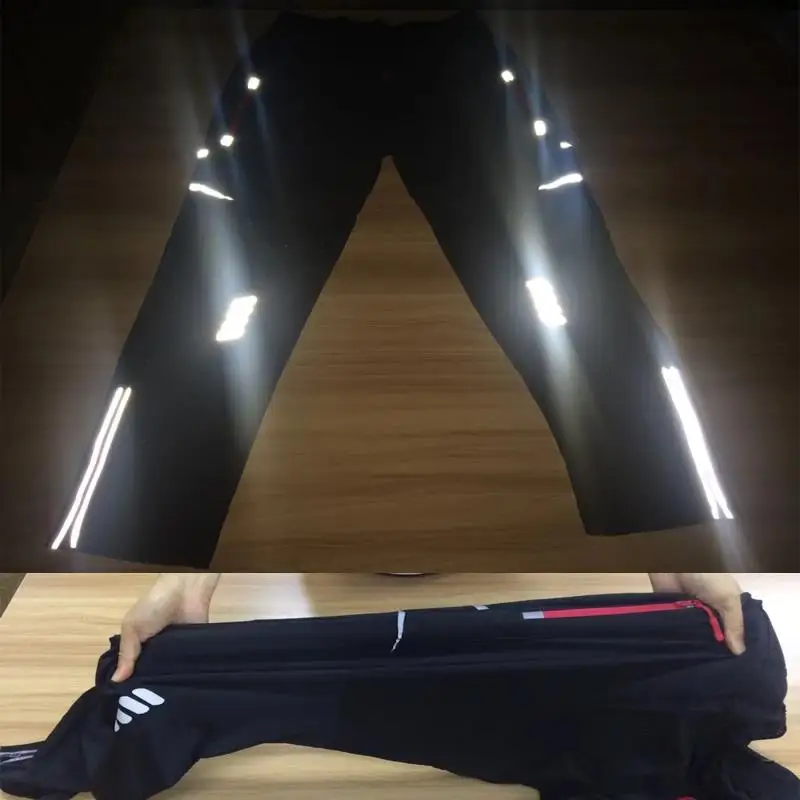 Cycling Pants Men Spring Summer Quick Drying Breathable Elasticity Sports Pant Reflective Trousers Outdoor Bicycle Cycling Pants