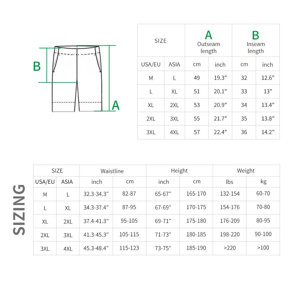 WOSAWE MTB Shorts Quick Dry Breathable Loose Shorts Mountain Bike Men's Shorts 5D Gel Pad Outdoor Running Riding Cycling Pants - Image 6