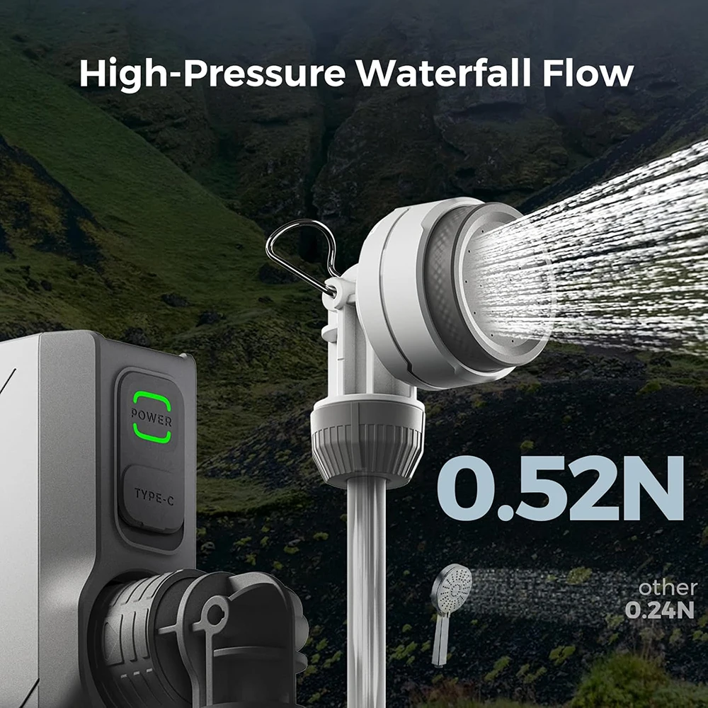 FLEXTAIL TINY SHOWER - Outdoor Camping Shower Portable Electric Shower Pump IPX7 Waterproof for Outdoor and Home Cleaning - Image 4