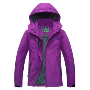 Women's Waterproof Hiking Jacket Windproof Windbreaker Camping Hunting Running Trekking Fishing Coats Outdoor Sport Travel