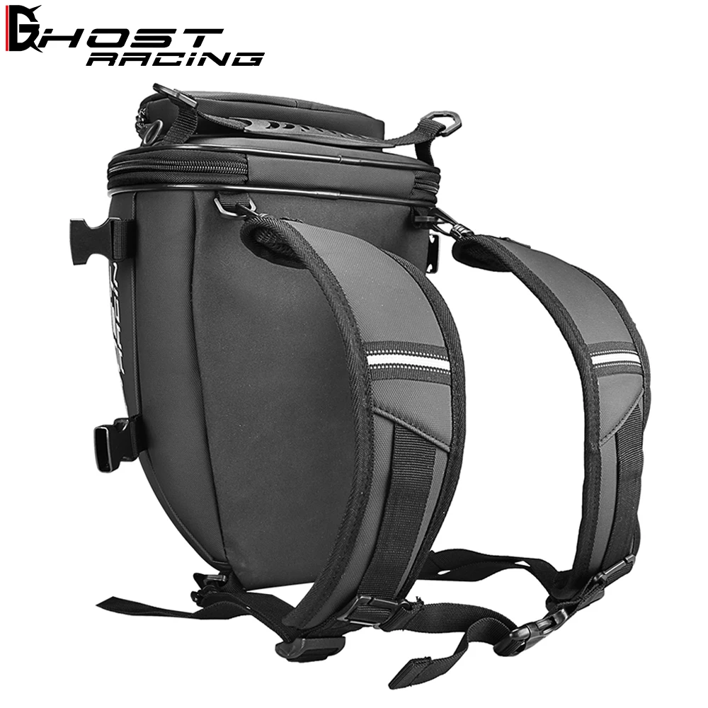 GHOST RACING Motorcycle Tail Tank Bag Waterproof Multifunction Backage Motobike 10L Storage Luggage Large Capacity Accessories - Image 4