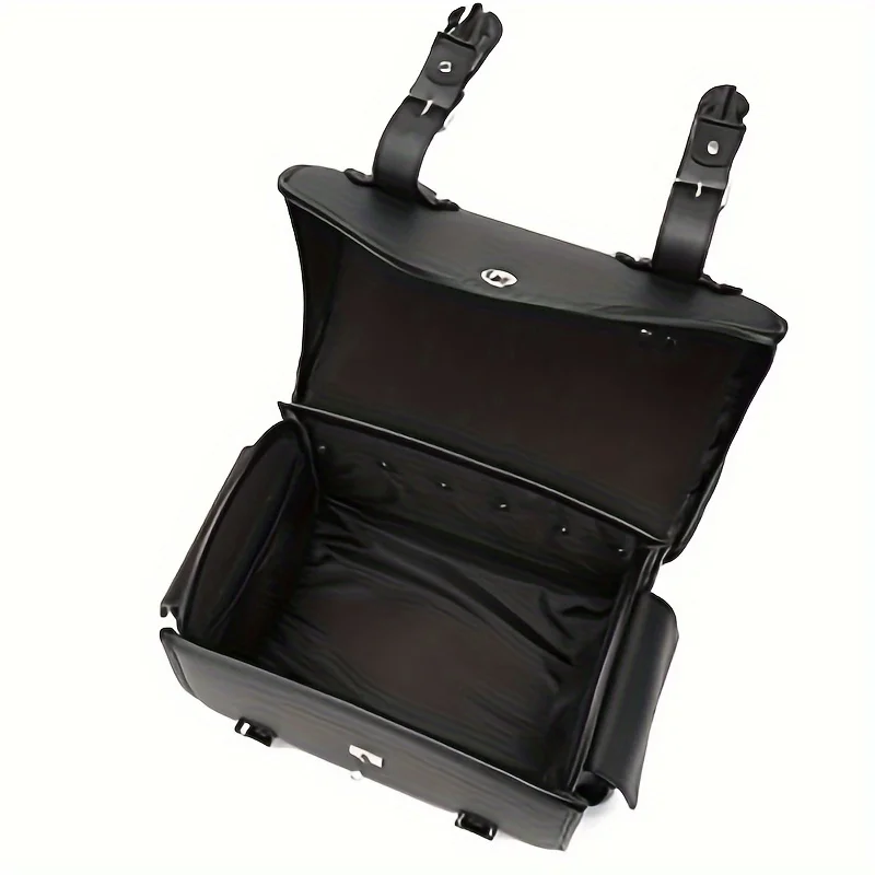 Motorcycle Universal Black Back Seat Bag Side Waterproof Luggage Bag Outdoor Casual Large Capacity Tote Bag - Image 3