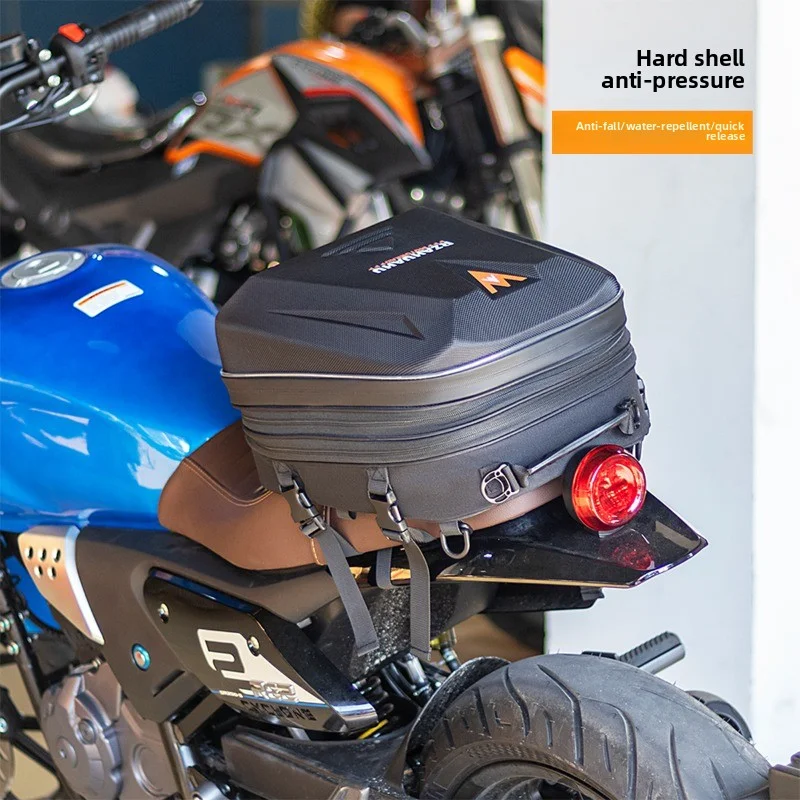 Motorcycle Helmet Bag Tail Bag Multifunctional Rear Motorcycle Seat Bag Waterproof Motorcycle Bag Rider Backpack Luggage Storage - Image 2