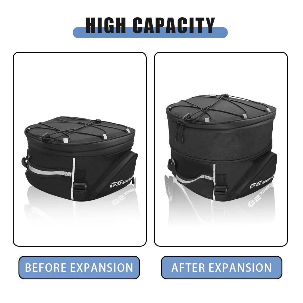 Universal Motorcycles Tail Rear Bags Luggage For BMW ADV R1200GS YAMAHA MT Honda Kawasaki Z900 Accessories Travel Storage Bag - Image 4