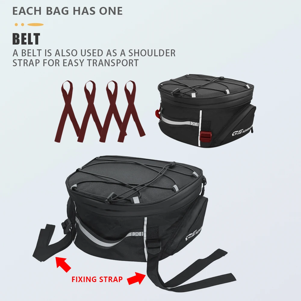 Universal Motorcycles Tail Rear Bags Luggage For BMW ADV R1200GS YAMAHA MT Honda Kawasaki Z900 Accessories Travel Storage Bag - Image 6