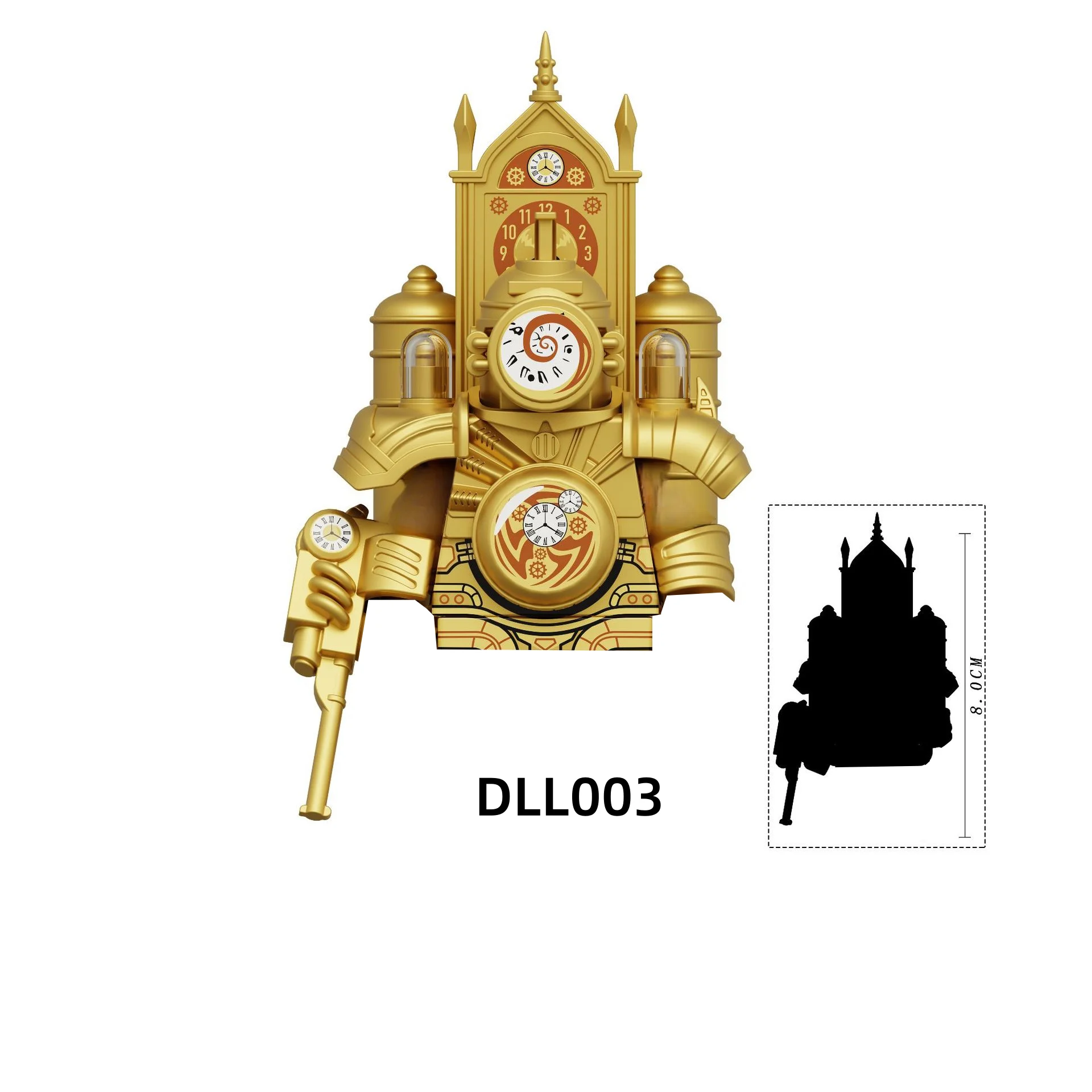 New KDL852 Skibidi Toilet Clock Men Figures Model Building Blocks Horror Game Bosses Cameraman Speakerman Cartoon Toys Gifts - Image 6