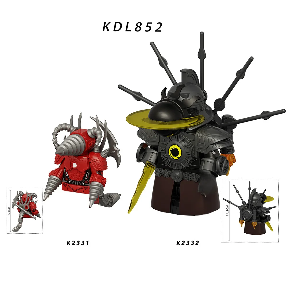 New KDL852 Skibidi Toilet Clock Men Figures Model Building Blocks Horror Game Bosses Cameraman Speakerman Cartoon Toys Gifts