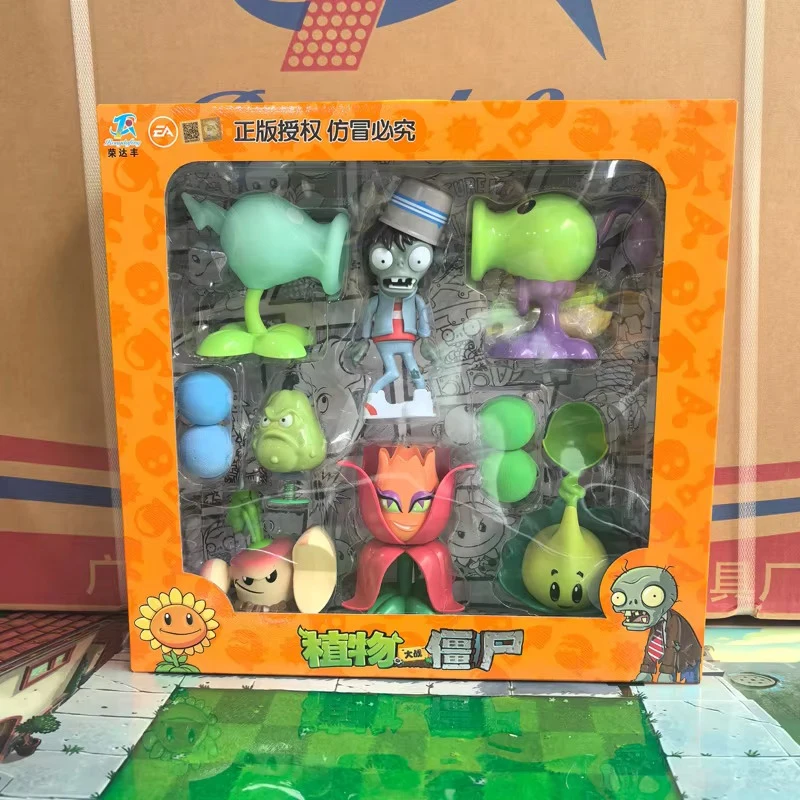 Plants Vs Zombies 2 Sunflower Crystal Orchid Flame Flower Queen Game Figures Model Zombies Toy Set Genuine Game Scene Youth Gift - Image 5