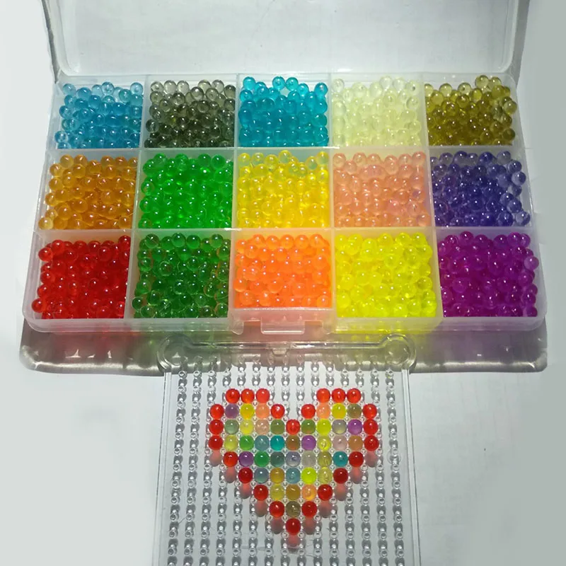 Beads Puzzle Crystal DIY Water Spray Beads Perlen Set Ball Games 3D Handmade Magic Toys for Children Water Mist Magic Beads