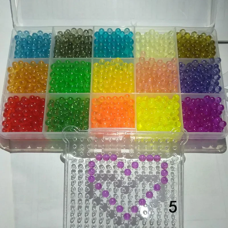 Beads Puzzle Crystal DIY Water Spray Beads Perlen Set Ball Games 3D Handmade Magic Toys for Children Water Mist Magic Beads - Image 3