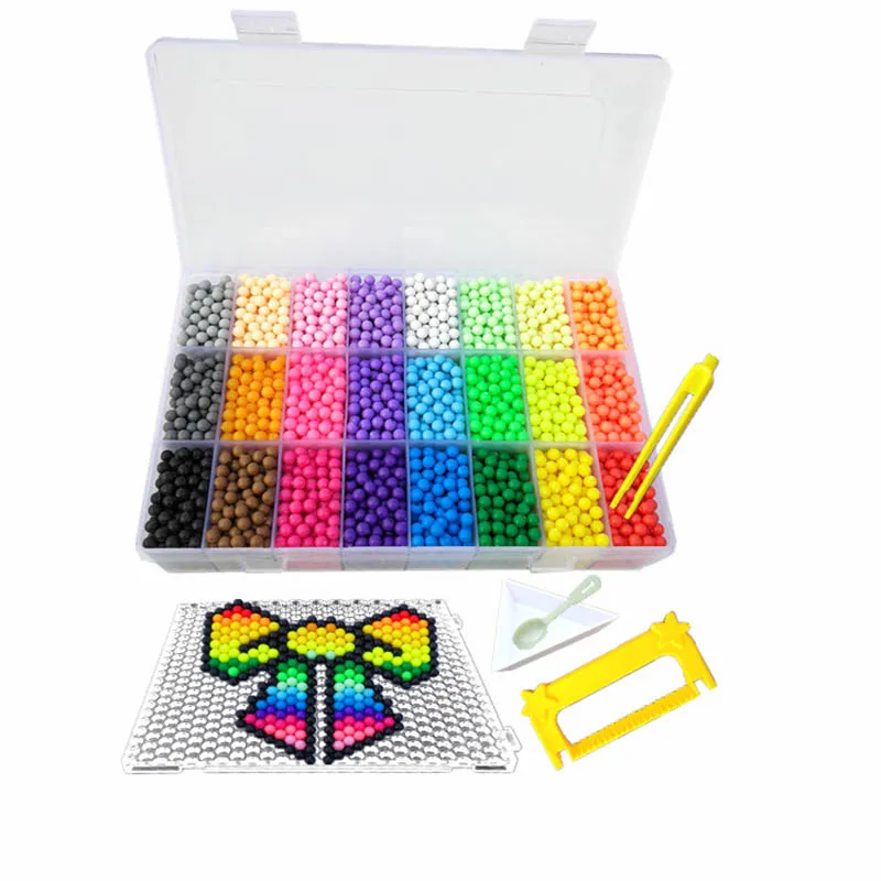 Beads Puzzle Crystal DIY Water Spray Beads Perlen Set Ball Games 3D Handmade Magic Toys for Children Water Mist Magic Beads - Image 5