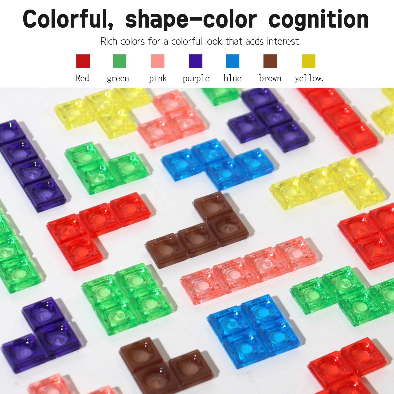 3D Transparent Tetris Puzzle Logic Thinking Brain Development Two-Player Tetris Logic Fun Educational Toy Two Versions Available - Image 3