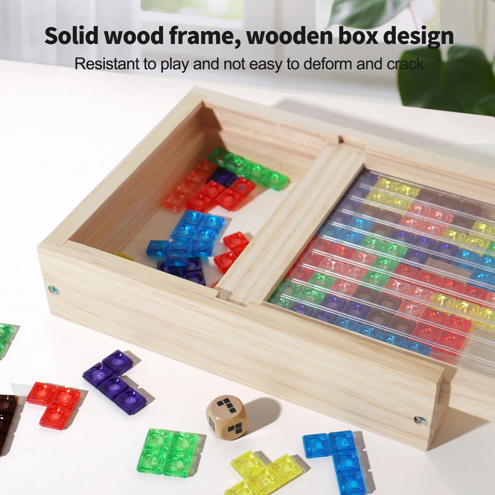 3D Transparent Tetris Puzzle Logic Thinking Brain Development Two-Player Tetris Logic Fun Educational Toy Two Versions Available - Image 4