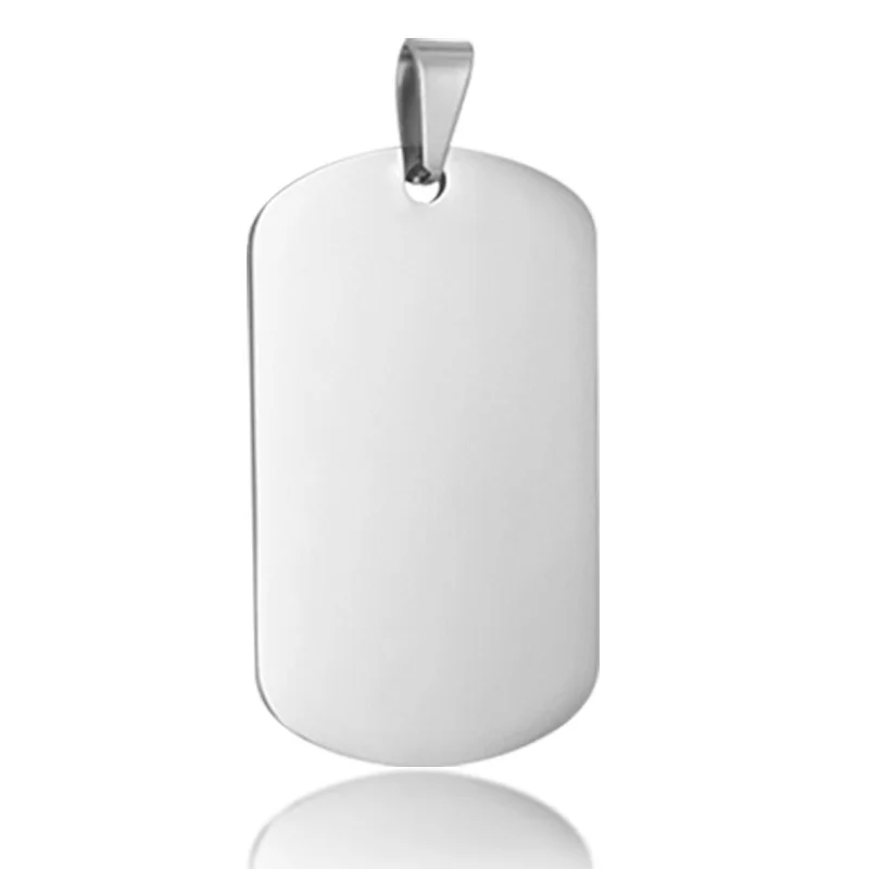 100pcs/lot Stainless Steel Army Dog Tags Blank Military Dog Tags Suitable for Laser Engraving Blank Id Tag - Image 6