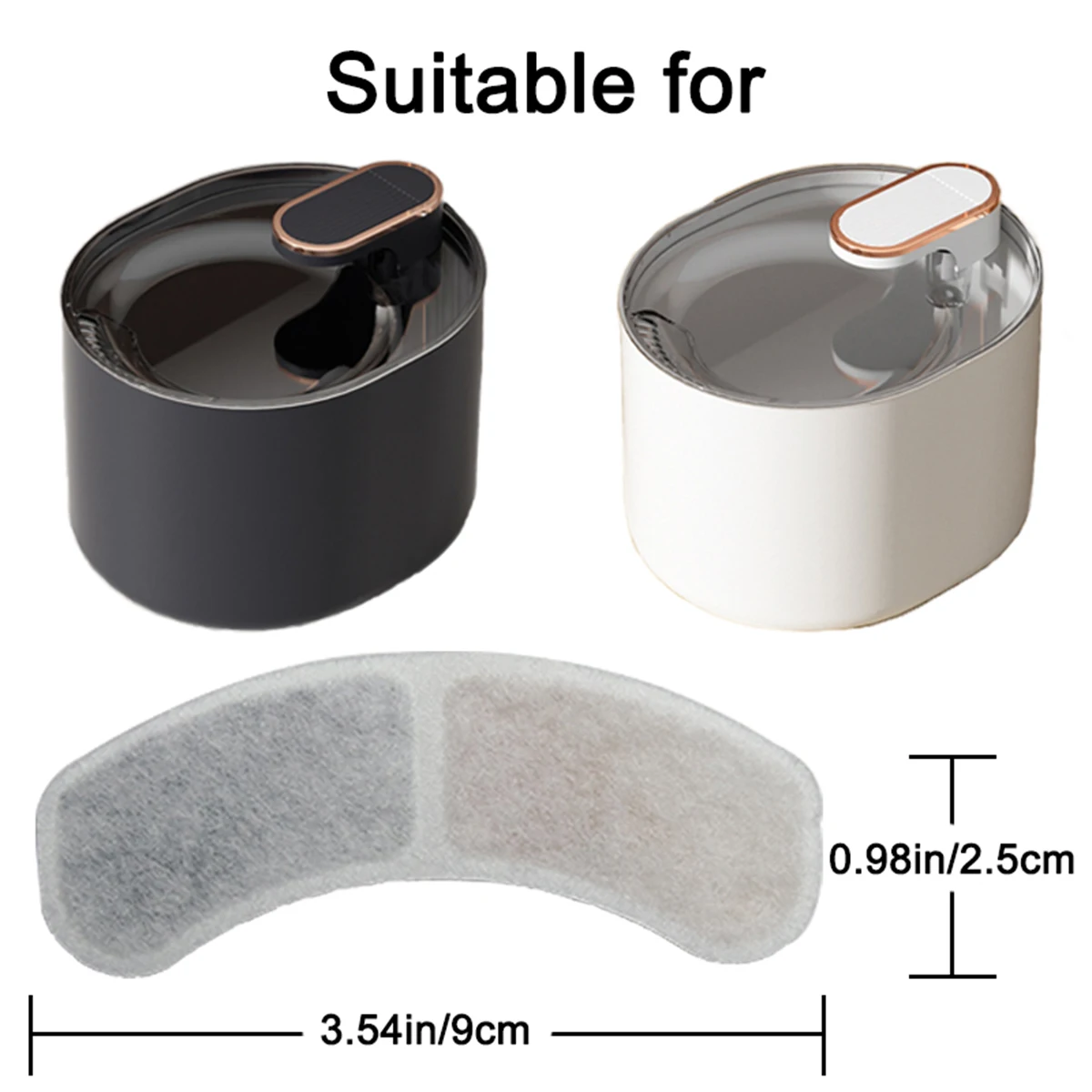 Cat Water Fountain Filters Pet Water Dispenser Filter Cartridge Cat Dog Feeding & Watering Supplies Filters Accessories - Image 2
