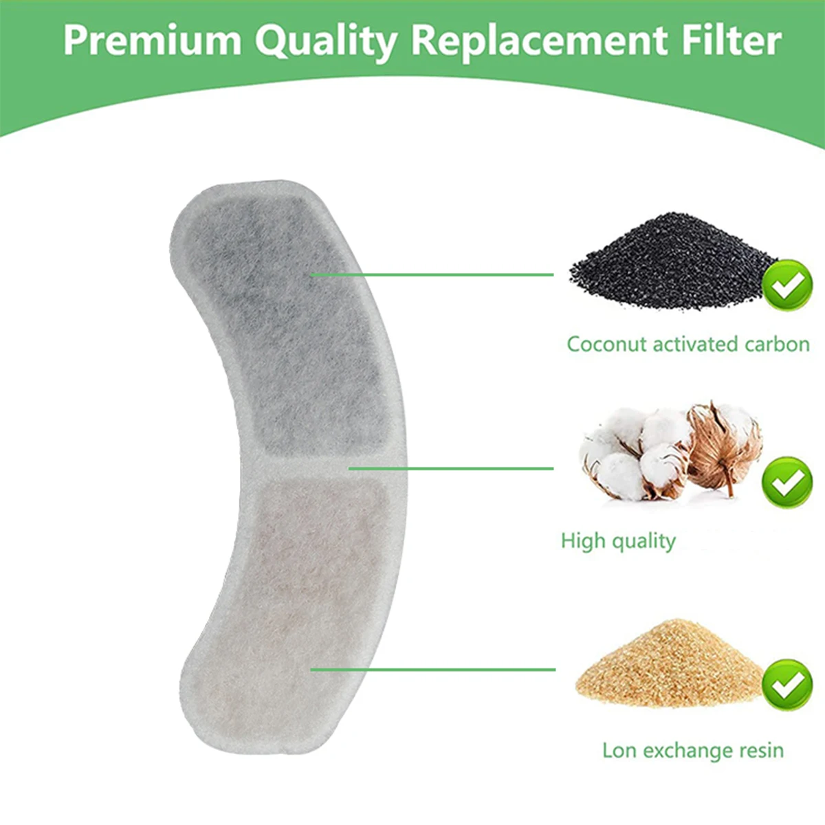 Cat Water Fountain Filters Pet Water Dispenser Filter Cartridge Cat Dog Feeding & Watering Supplies Filters Accessories - Image 3