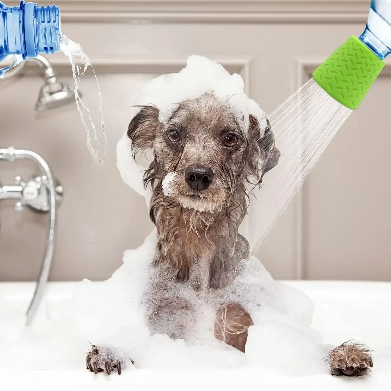 Pet Shower Silicone Portable Pet Shower Head Outdoor Cat and Dog Shower Cleaning Supplies Portable Pet Shower Shower - Image 2