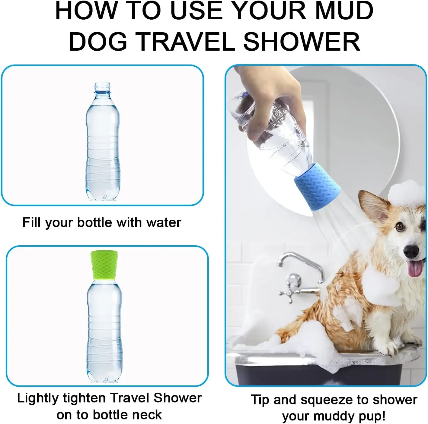 Pet Shower Silicone Portable Pet Shower Head Outdoor Cat and Dog Shower Cleaning Supplies Portable Pet Shower Shower - Image 4