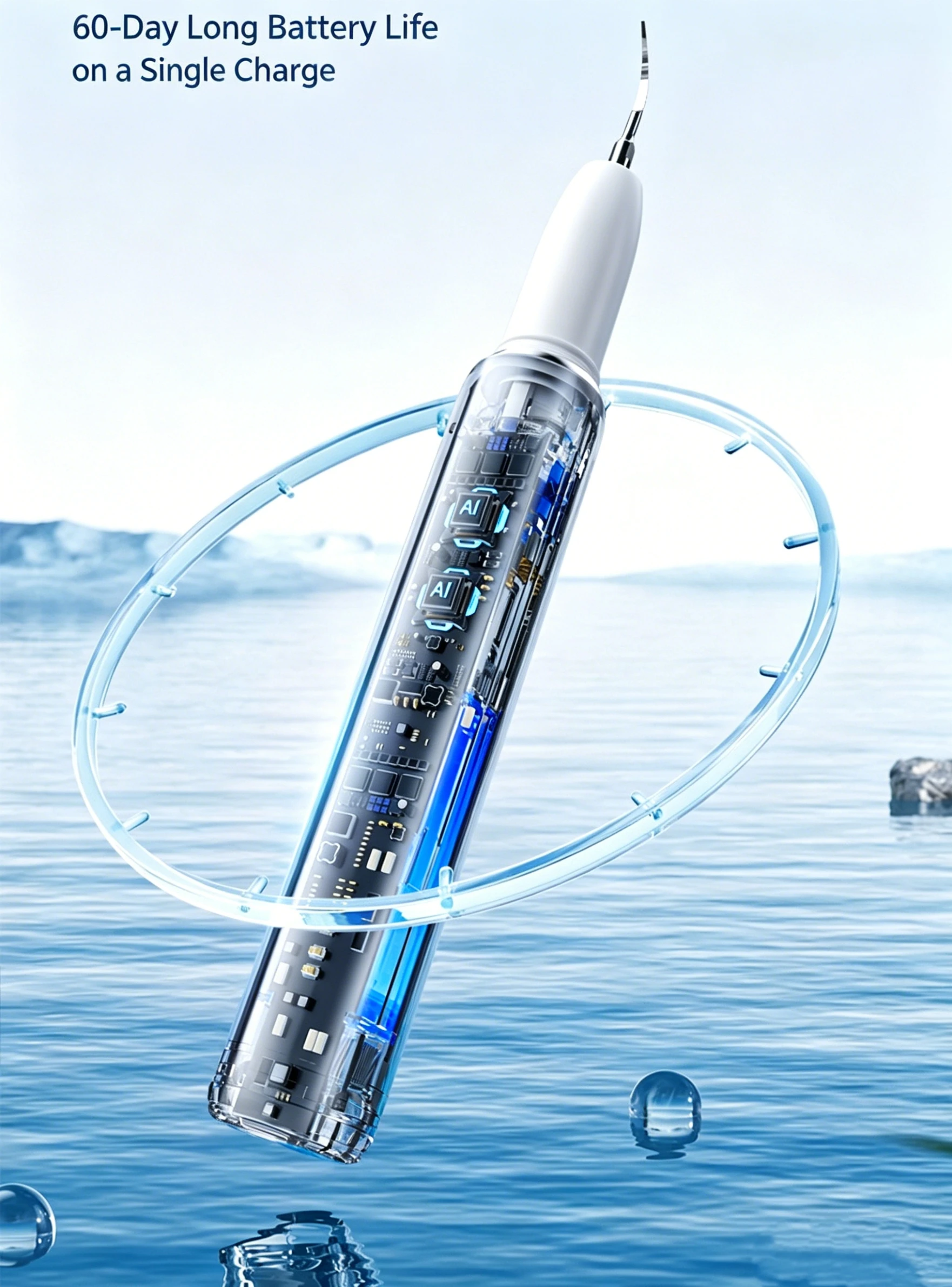 Pet Dental Scaler for Dogs And Cats Ultrasonic Tooth Cleaner with LED Light Tartar Removal Teeth Cleaning Tool - Image 3