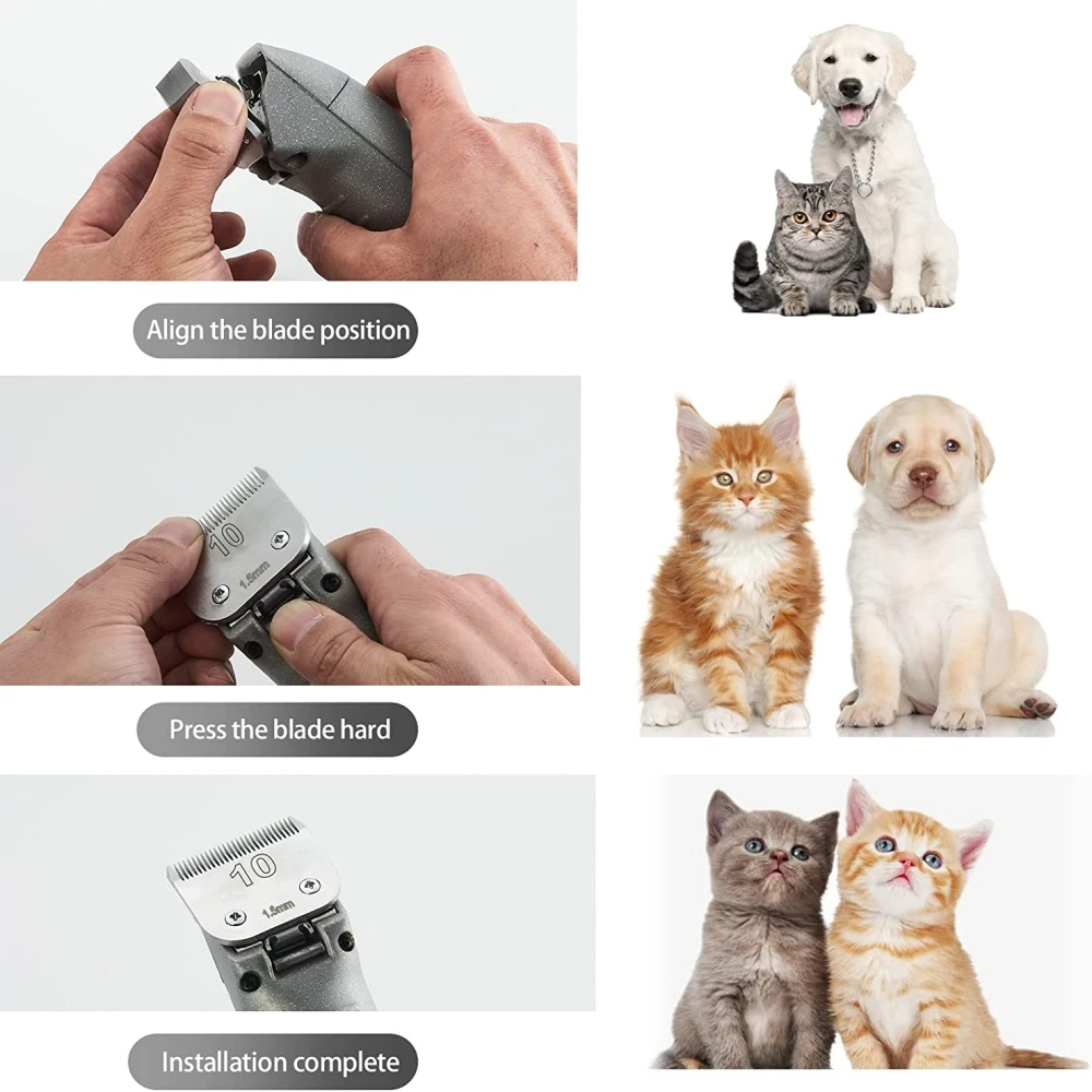 Dog Grooming Clipper Replacement Blades Compatible with Andis Pet Clipper/Oster-A5/Wahl KM-10 Series Dog Clipper - Image 5