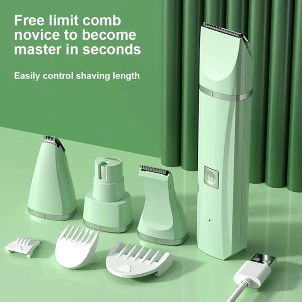 Professional 4-in-1 Electric Pet Grooming Tool Set Dog Hair Clippers USB Rechargeable Pets Haircut Trimmer Shaver Cats Supplies - Image 4