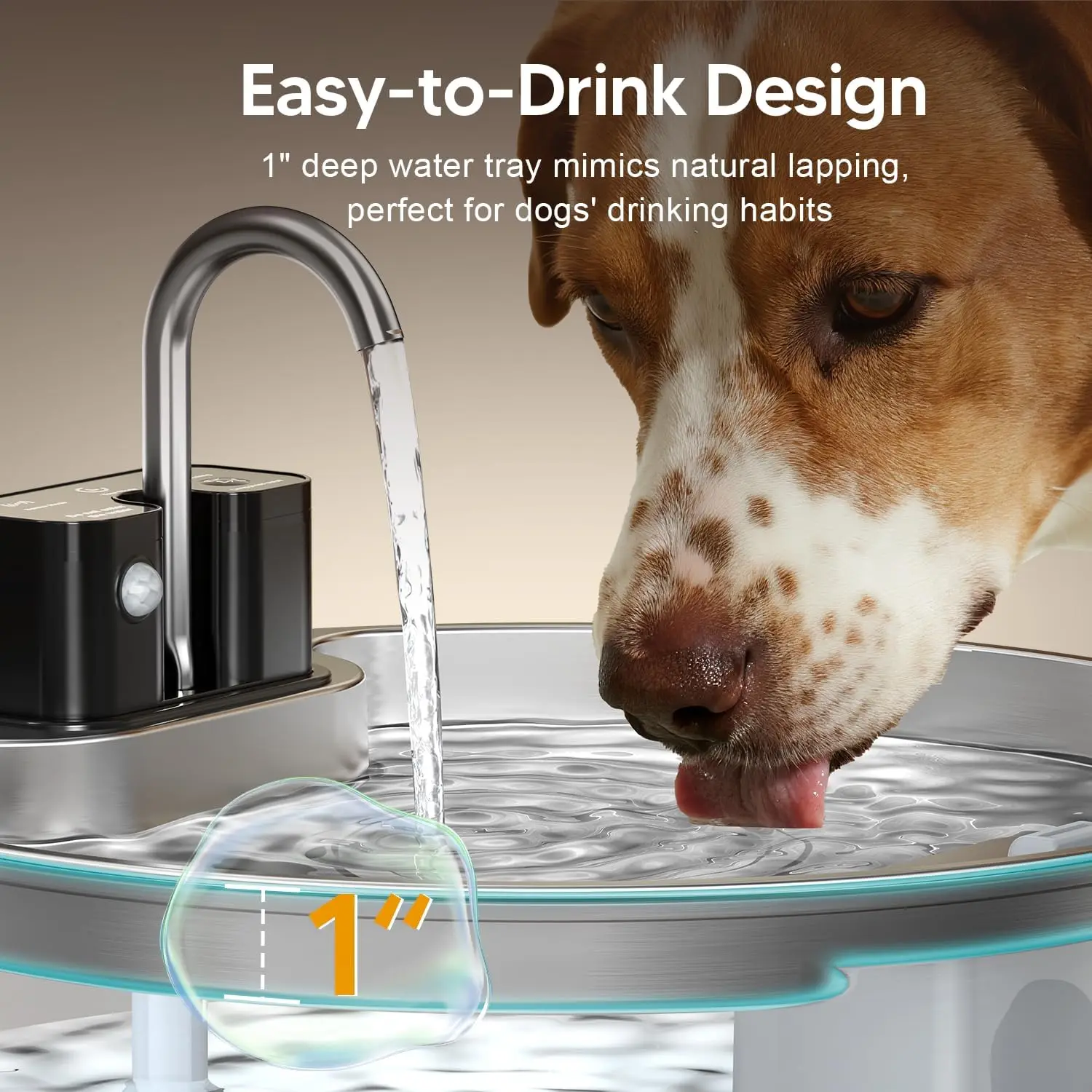 7L Stainless Steel Wireless Recharging Sensor Cat Water Fountain Auto Drinking Fountain For Cats Dog Drinker Pet Dispenser Bowl - Image 3