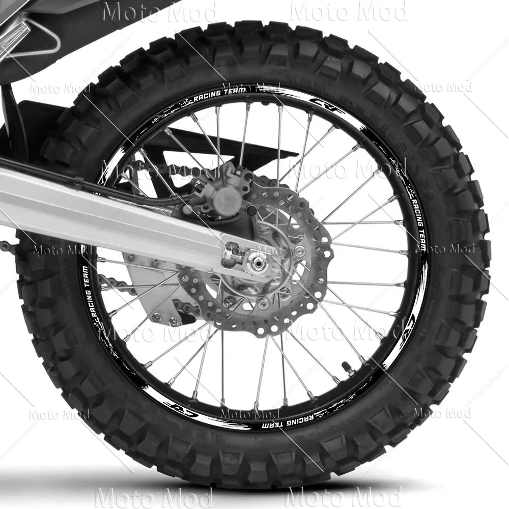 For Honda CRF 450 crf 250 l crf 300L 450x 450r 250r 250f 150l 230 Reflective Motorcycle Wheel Sticker Rim Decal Hub Stripe Tape - Image 3