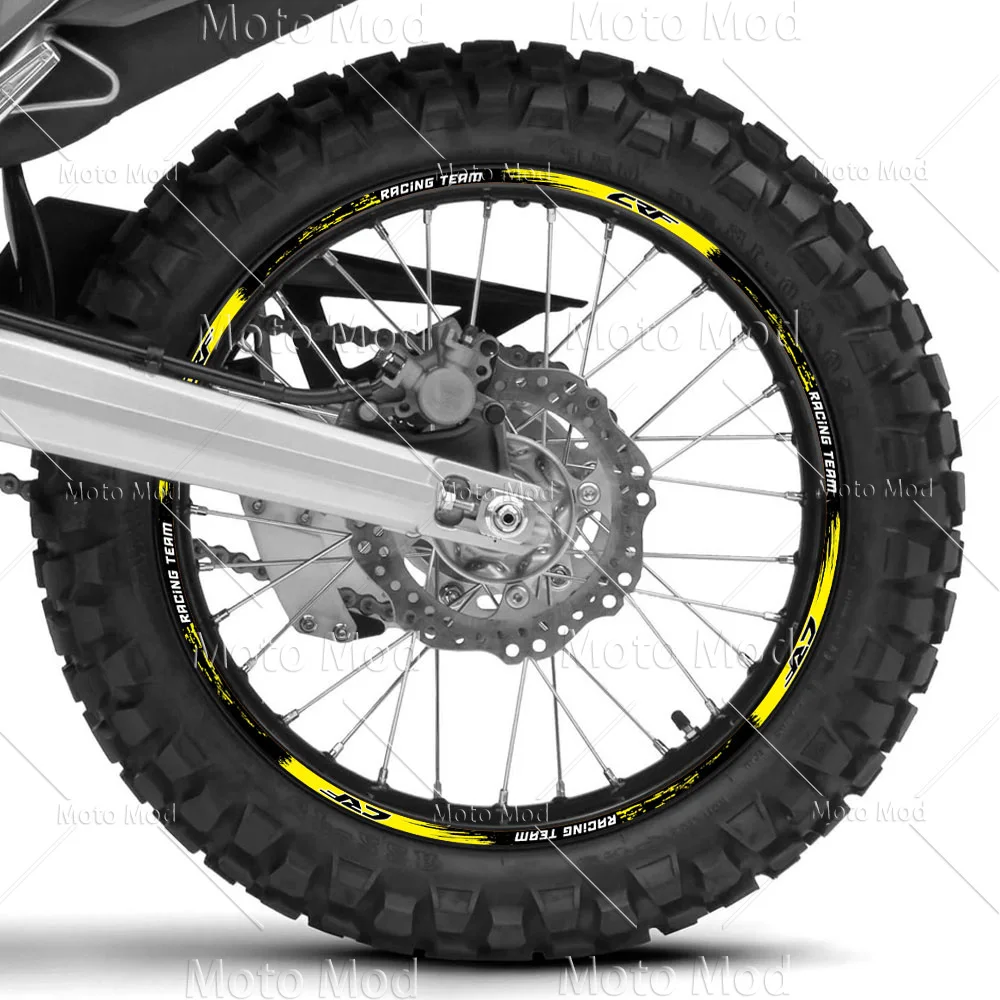 For Honda CRF 450 crf 250 l crf 300L 450x 450r 250r 250f 150l 230 Reflective Motorcycle Wheel Sticker Rim Decal Hub Stripe Tape - Image 4
