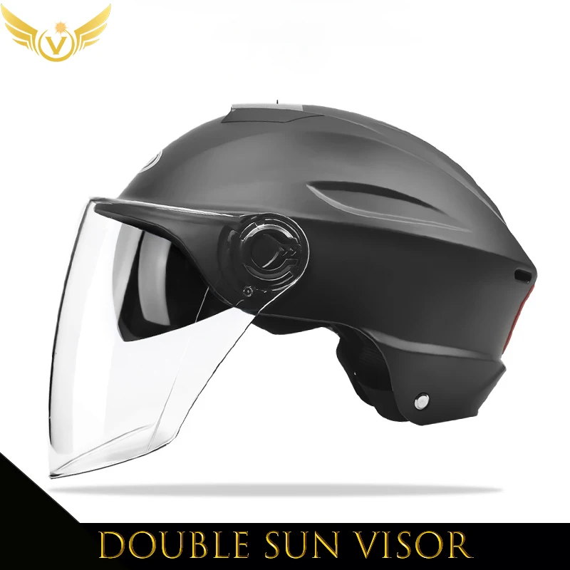 V Electric Scooter Helmet Summer V Chopper Motorcycle Helmets Safety Waterfall Soman Urban Articles Woman Men Moto Equipment - Image 2