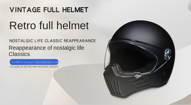 Motorcycle Helmet Full Face casco moto Helmet Vintage Chopper Retro Helmet capacete de motocicleta modular helmet DOT Approval
