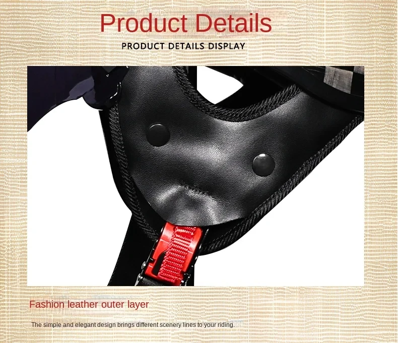 Motorcycle Helmet Retro German Classic Moto Helmet Casco Moto Half Helmet DOT Certification Capacete De Moto With HD Visors