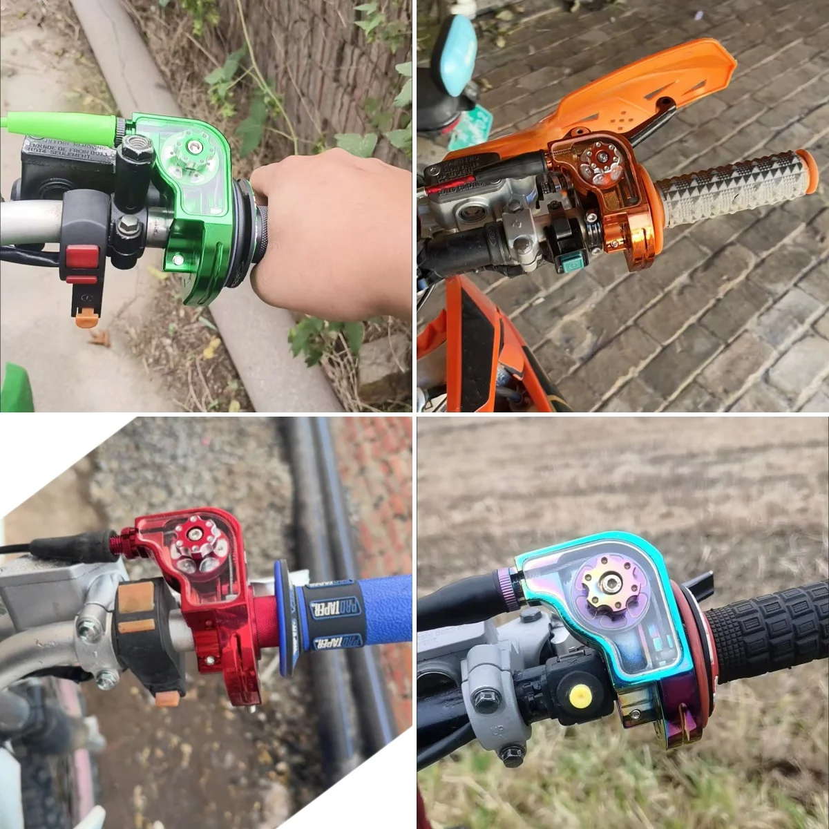 22mm CNC Aluminum Motorcycle Accelerator Handlebar Throttle Twist Grip Twister For Motorcycle Moped Scooter Bike ATV CRF XR KLX - Image 5