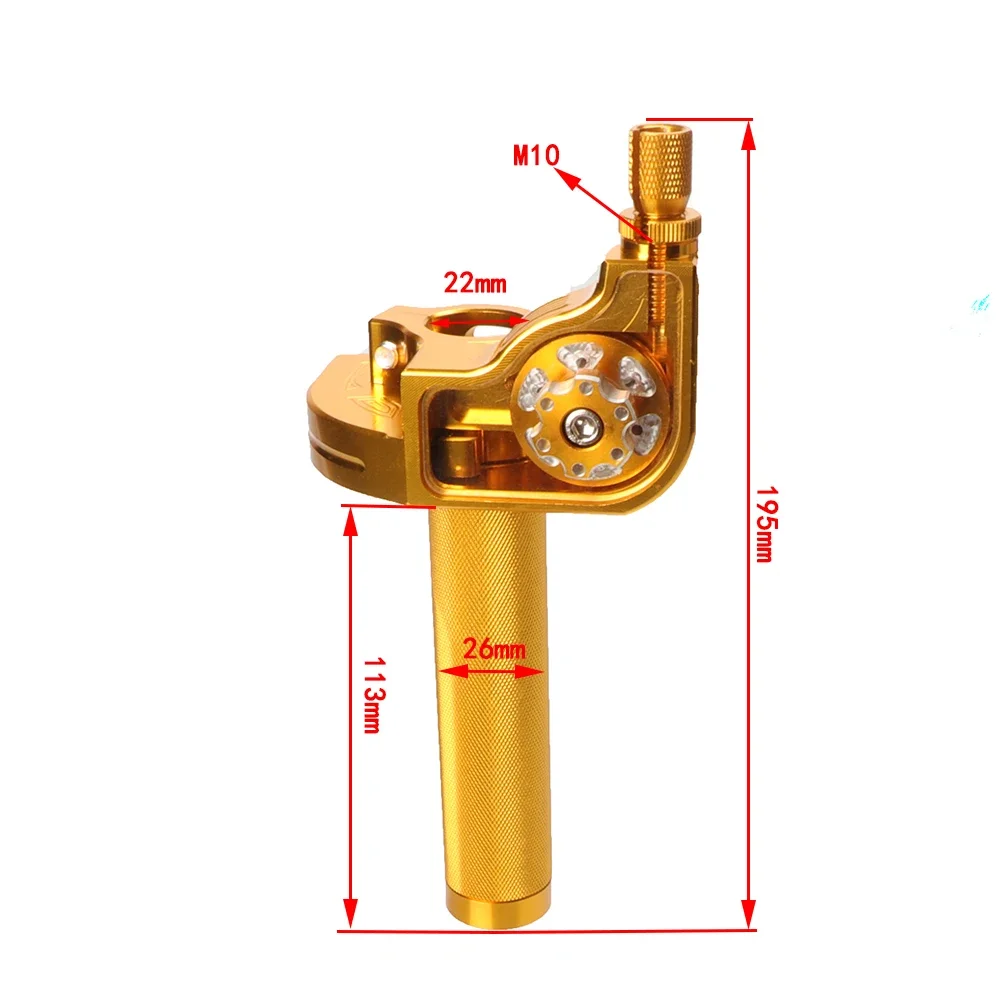 7/8''22mm Universal CNC Aluminum Accelerator Throttle Twist Grip Handlebars Grip Twister For Motorcycle Moped Scooter Dirt Bike - Image 4