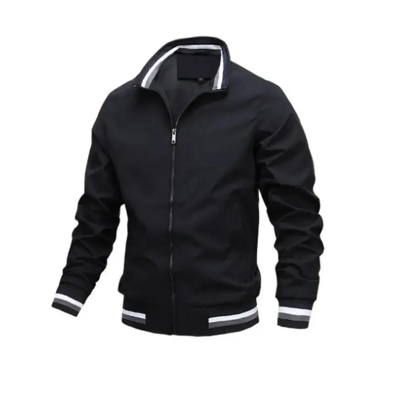 Men Windbreaker Jacket White Casual Jacket Fashion Men Outdoor Waterproof Sports Coat Spring Summer Bomber jacket Men Clothing - Image 4
