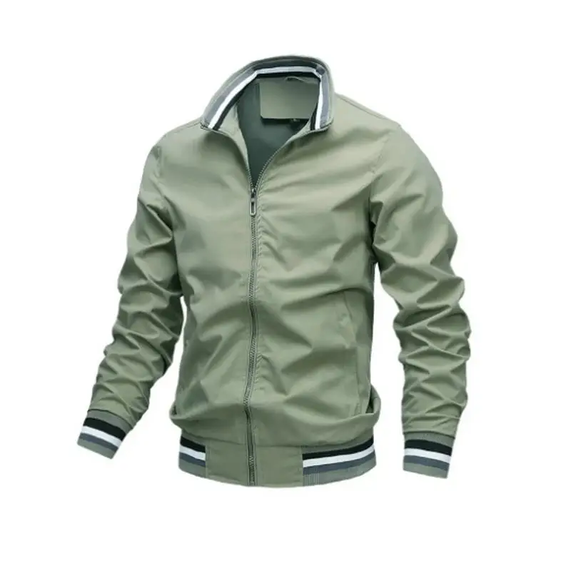 Men Windbreaker Jacket White Casual Jacket Fashion Men Outdoor Waterproof Sports Coat Spring Summer Bomber jacket Men Clothing - Image 6