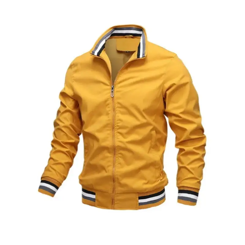 Men Windbreaker Jacket White Casual Jacket Fashion Men Outdoor Waterproof Sports Coat Spring Summer Bomber jacket Men Clothing - Image 3