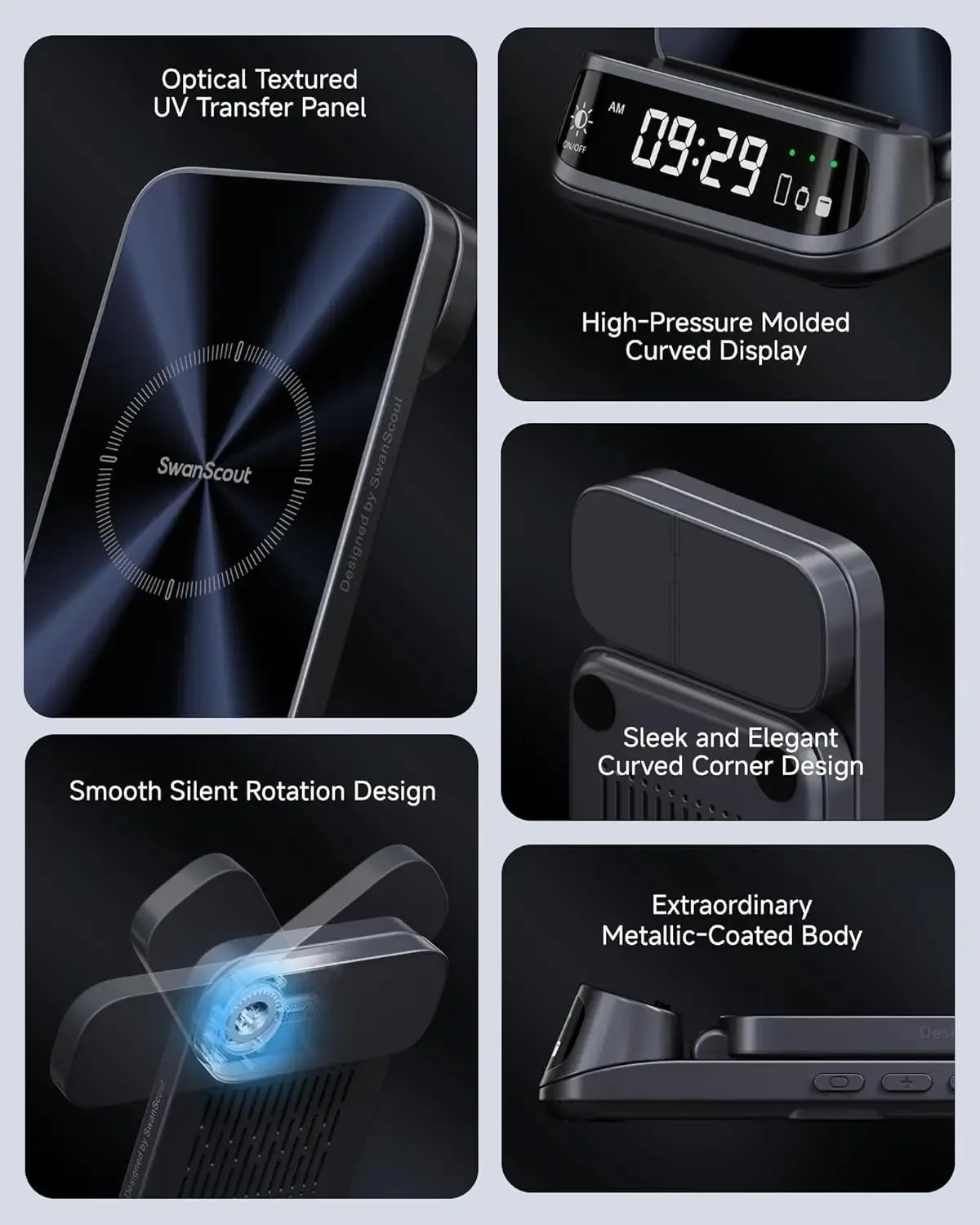 SwanScout 708G2 Wireless Charger For Google Pixel 9 Pro XL Fold 8 7 6 for Fitbit Versa 4 3 Fitbit Sense 2 1 for Pixel Watch 3 2 - Image 5
