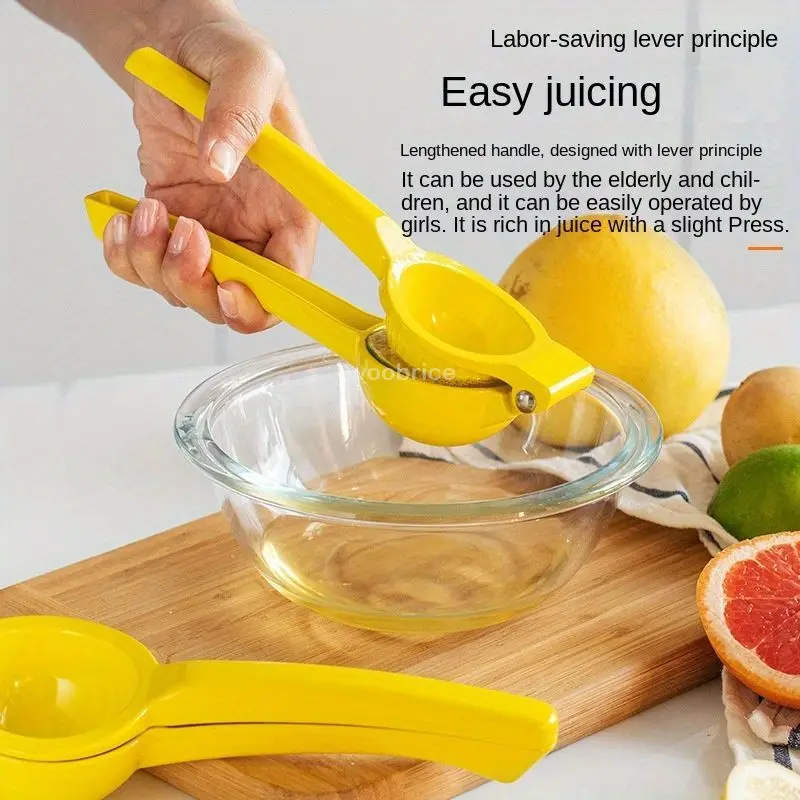 Manual Metal Lemon Lime Squeezer Stainless Steel Manual Citrus Press Juicer - Image 3